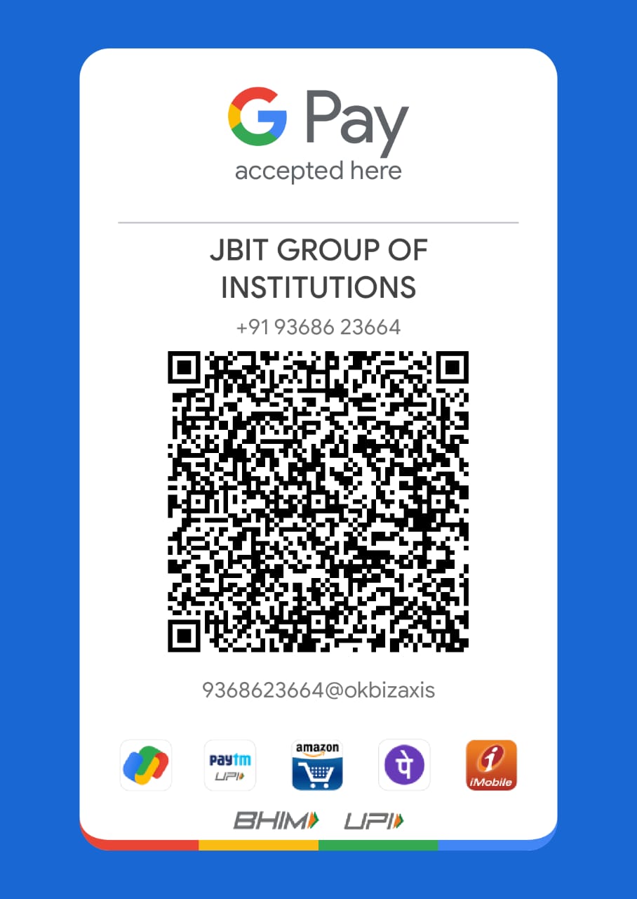 Scan to Pay – JBIT Group of Institutions